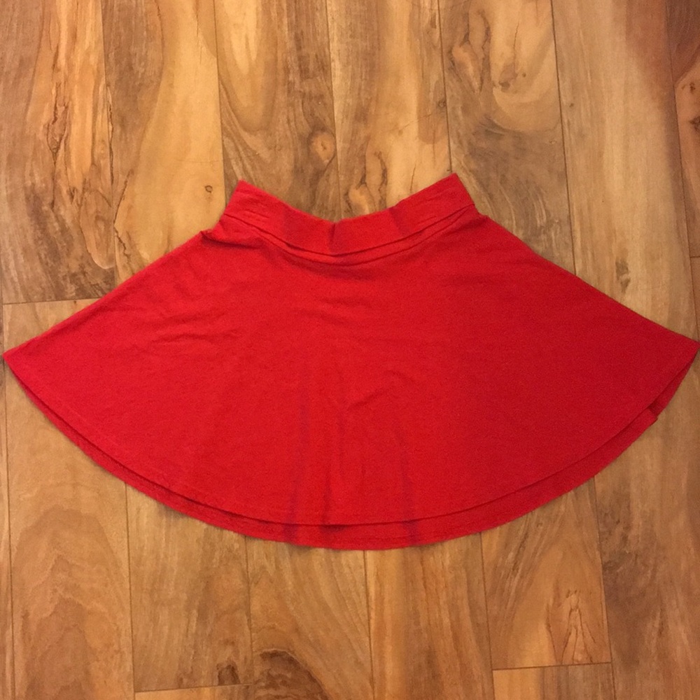Childs red skater skirt